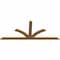 Ekena Millwork Richland Timber Gable Bracket, Western Red Cedar, 72"W x 30"H x 1 1/2"D x 3 1/2"F, 10/12 Pitch GBW072X30X0204RIC00SWR - alternate 2